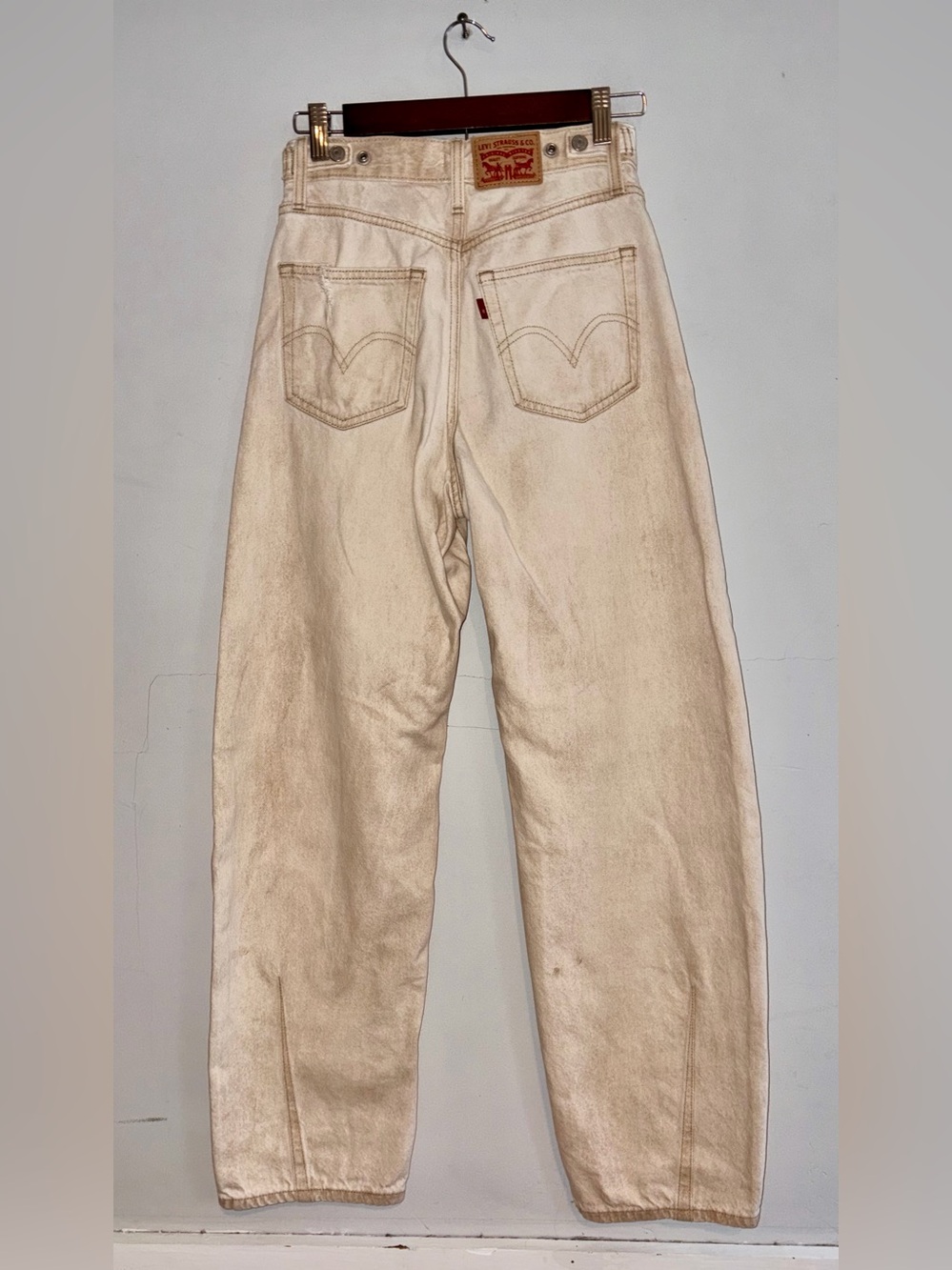 Levis Cinch Barrel Jeans Khaki Sz 25/31